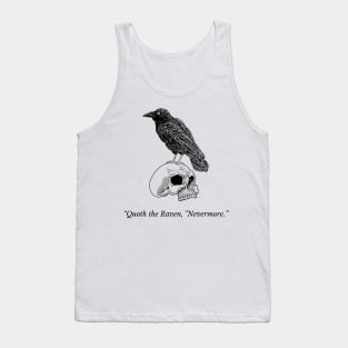 Edgar Allan Poe - Nevermore Raven Tank Top